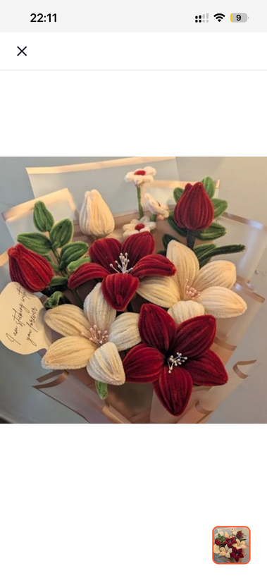 دسته گل مخملی